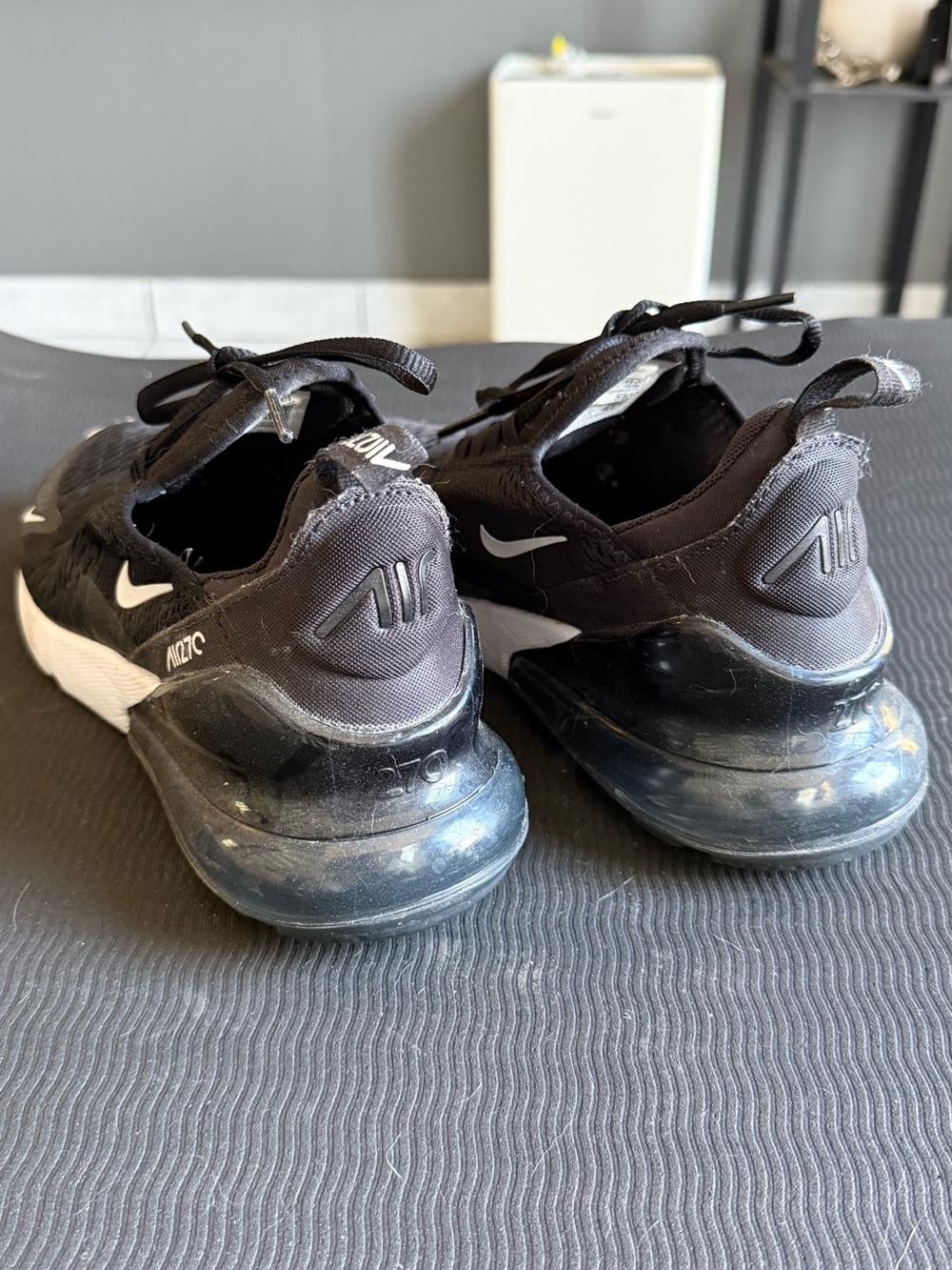 Nike Black and White Air Max 270 Sneakers - Picture 4 of 4